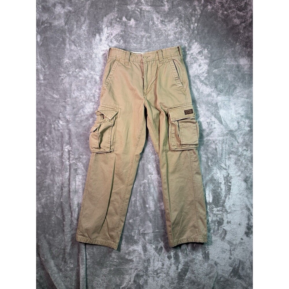 Vintage Aeropostale Mens Khaki Cargo Pants Size 30x32 Utility Pockets